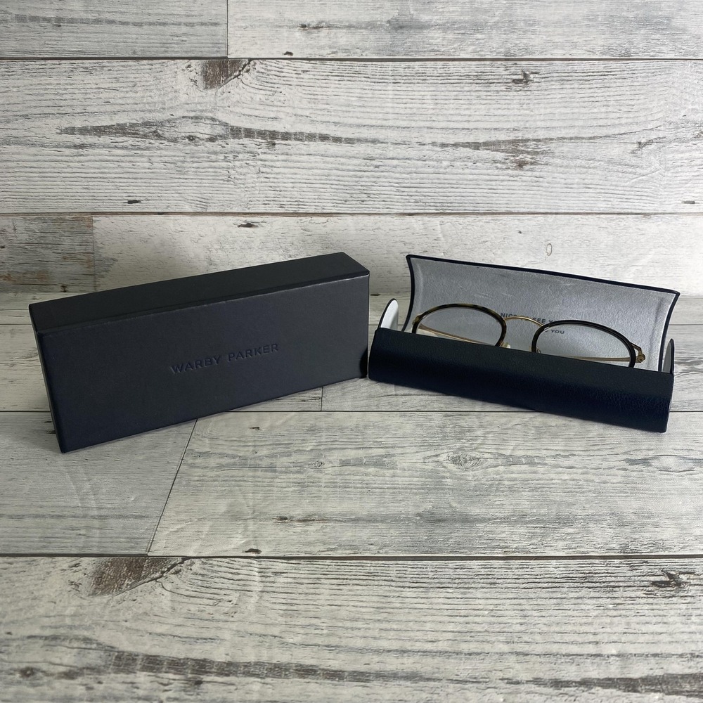 Warby Parker Glasses Womens 52-21 Round Tortoise Shell Carmen M 8530 Full Rim